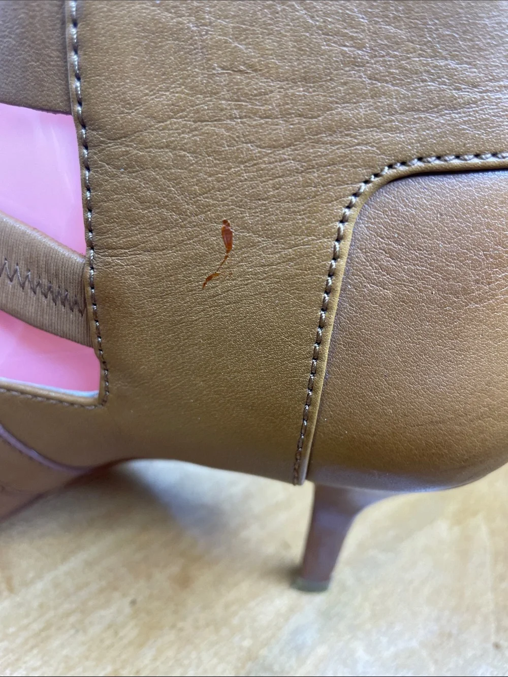 MICHAEL Michael Kors Tan Pointed-Toe Double Buckle Strap Heels. Size 7